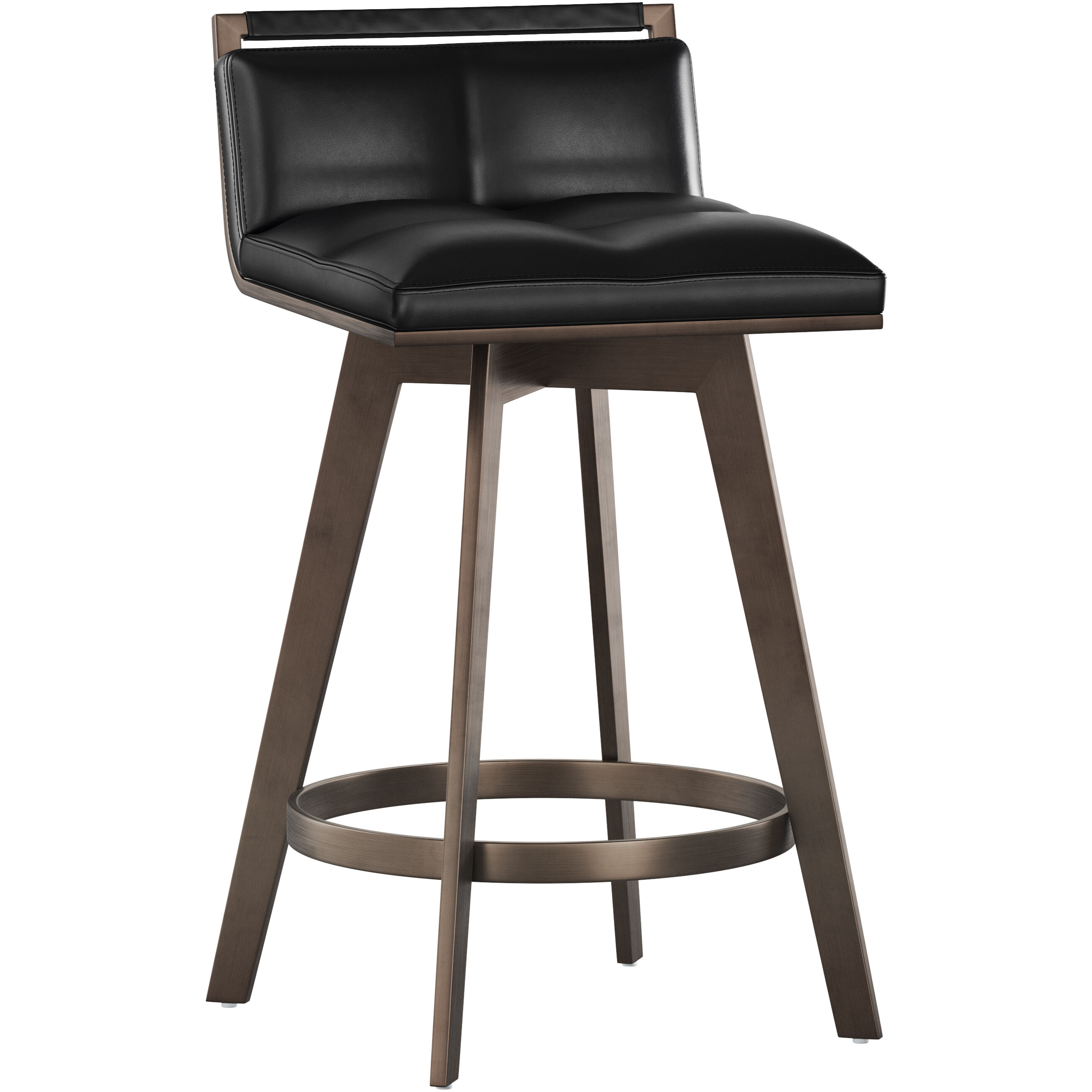 Arizona 32.5 inch Bravo Black Swivel Counter Stool